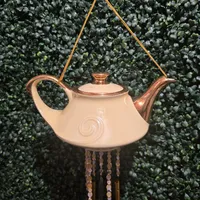 Golden Wishes 22K Gold Teapot Wind Chime – Whispers in the Wind™ – Image 2