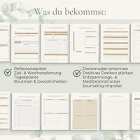 Wachse in deinem Tempo | Dein Planer für persönliches Wachstum, Klarheit & nachhaltige Gewohnheiten – Image 3