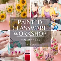 Sunday 5th July Painted Glassware Workshop – Image 1