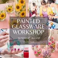Sunday 2nd August Painted Glassware Workshop – Image 1