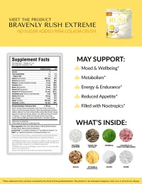 Bravenly Piña Colada Rush Extreme - No Added Sugar – Image 2