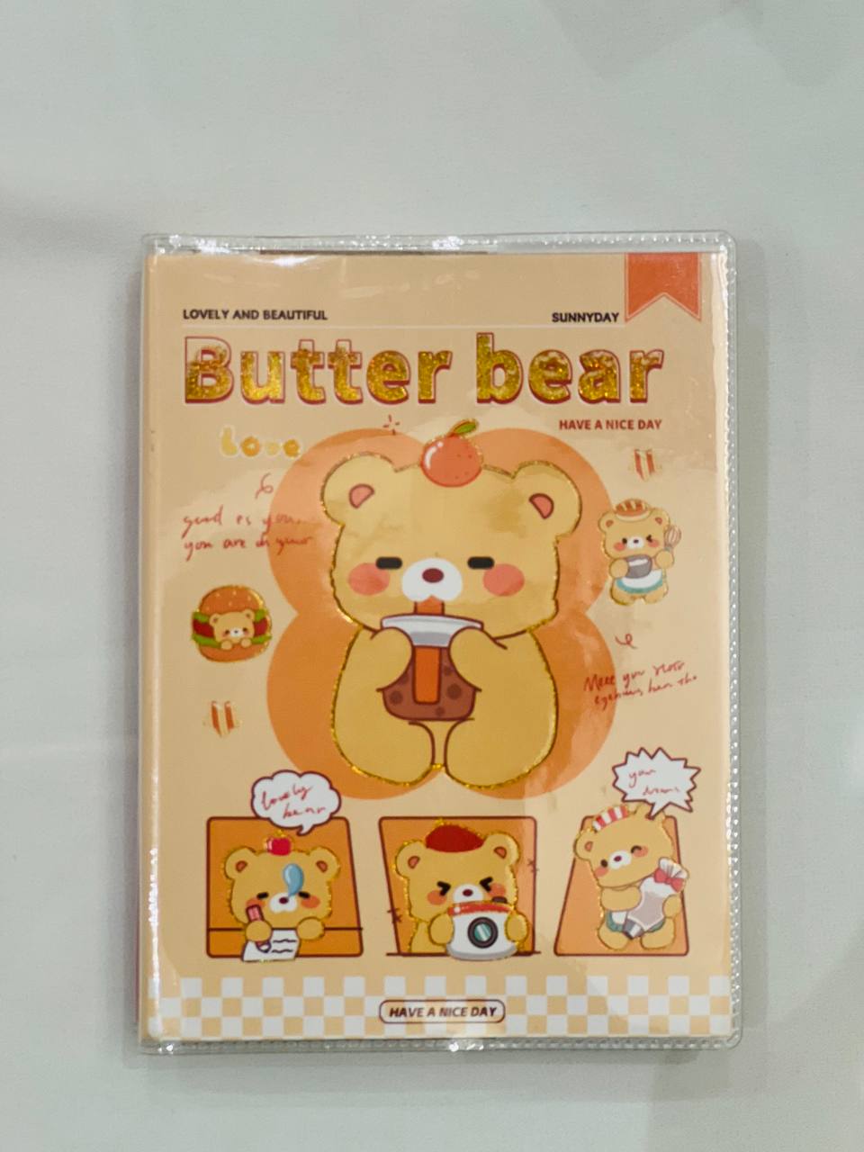 Butter Bear "Lovely & Beautiful" Notebooks – Peach