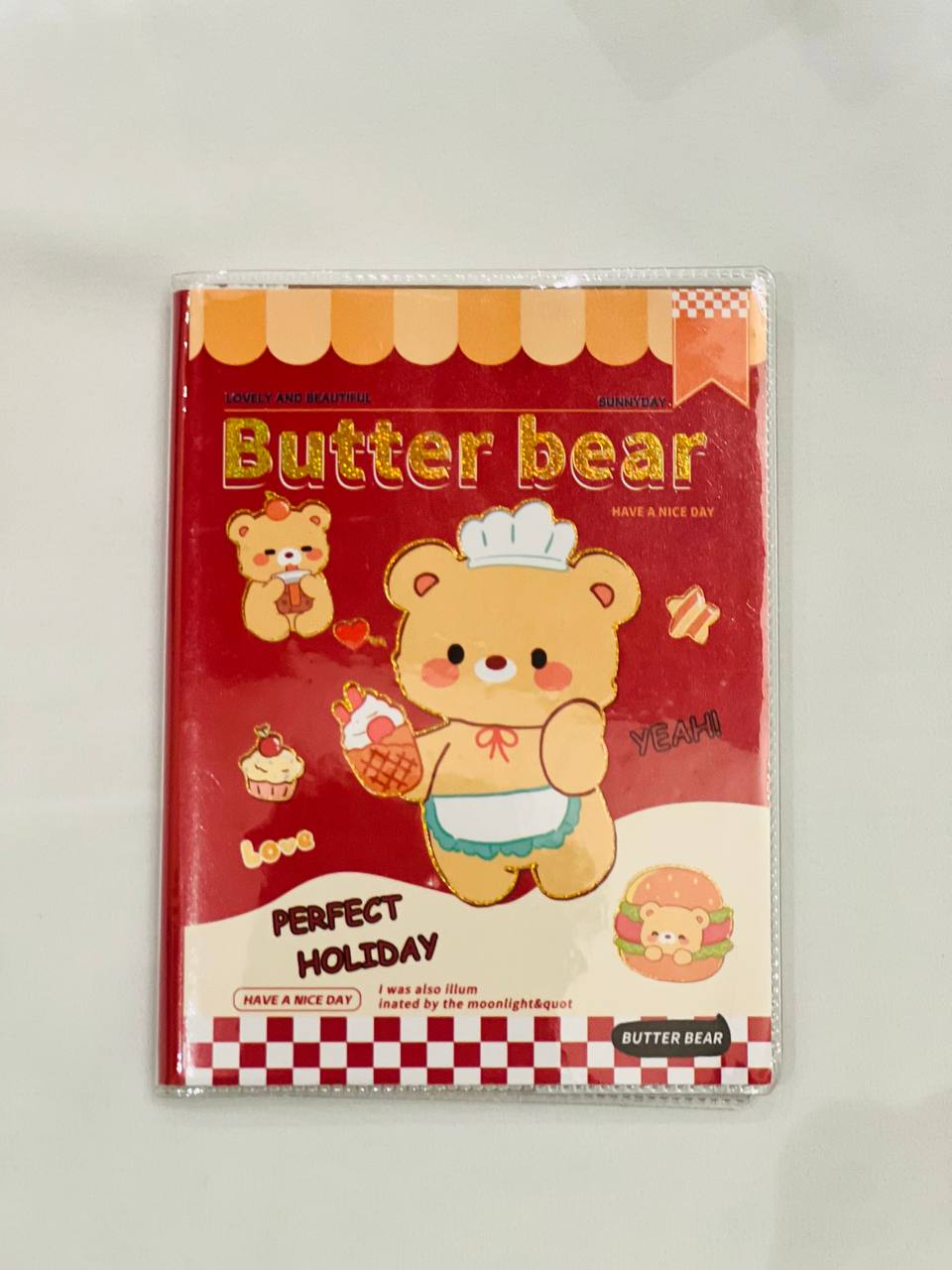 Butter Bear "Lovely & Beautiful" Notebooks – Red