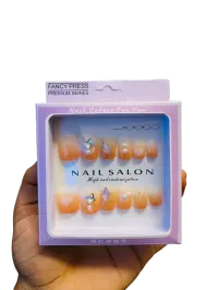 Artisan Hand-Painted Press-On Nails – Butterfly Dream
