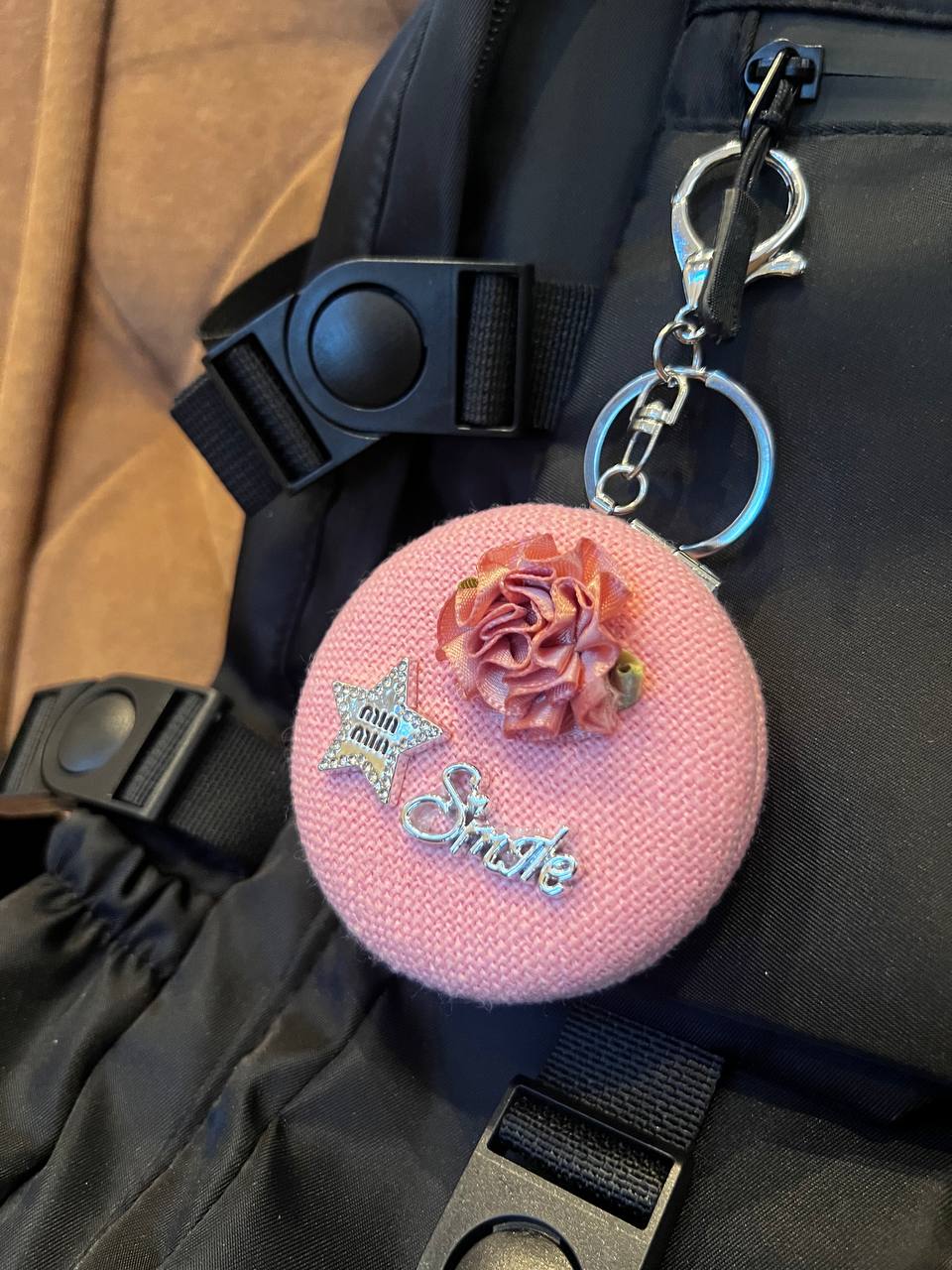 Petit Blossom Macaron Mirror Case – Pink
