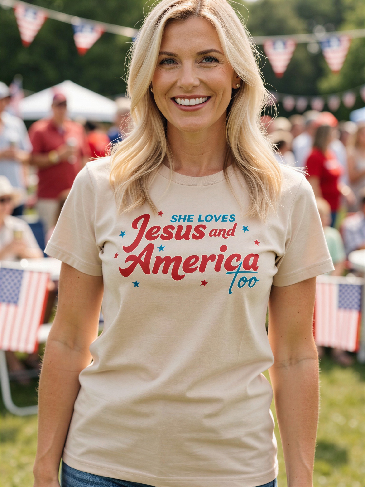 America, Too Soft Comfy Graphic Tee – Image 4