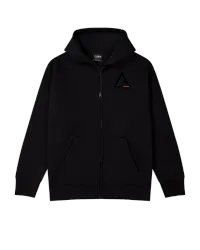 Zip Hoodie – Black Logo, S