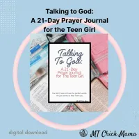 Talking To God: A 21 Day Prayer Journal for the Teen Girl – Image 1