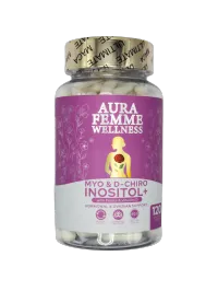 Aura Femme Wellness Myo & D-Chiro Inositol+ (120 caps) – Image 1