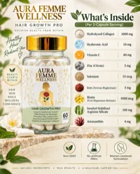 Aura Femme Wellness Hair Growth PRO (60 caps) – Image 6