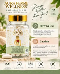 Aura Femme Wellness Hair Growth PRO (60 caps) – Image 5
