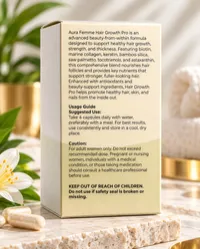 Aura Femme Wellness Hair Growth PRO (60 caps) – Image 2