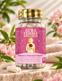 Aura Femme Wellness Women's Prenatal Vitamin (60 caps) – Image 1