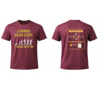 D'Family Compass  - Learning Never Stops - T'shirt - Blue – Image 2