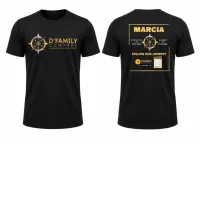 D'Family Compass T'shirt - Black – Image 1