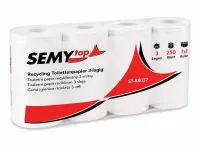 Toilettenpapier 3-lagig, 250 Blatt, Recycling weiß, 7 x 8 Rollen – Image 1