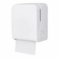 Handtuchrollenspender, Autocut, weiß matt – Image 1