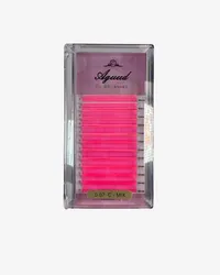 Aguud Glow in the Dark Lash Extensions – Neon Color Lashes for Festivals, Parties & Creative Sets – C, Yellow
