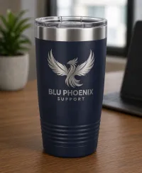 Blue Phoenix Support 20 Oz Tumbler – Image 1