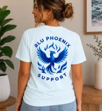 Blue Phoenix Support Commemorative T-Shirt – Image 8