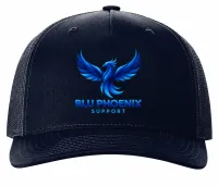 Blu Phoenix Support Snapback Hat – Navy