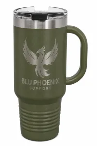 Blu Phoenix Support 40 Oz Tumbler – Hunter Green