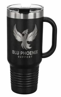 Blu Phoenix Support 40 Oz Tumbler – Black