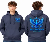 Blu Phoenix Support Signature Hoodie – Image 2