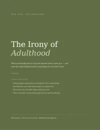 The Irony of Adulthood – PDF Download