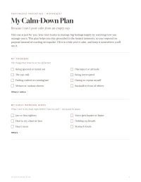 My Calm-Down Plan – PDF Download