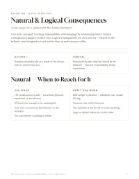 Natural & Logical Consequences: Quick Reference – PDF Download