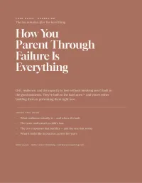 How You Parent Through Failure Is Everything – PDF Download