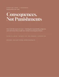 Consequences, Not Punishments – PDF Download
