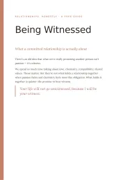 Being Witnessed – PDF Download