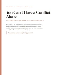 You Can't Have a Conflict Alone – PDF Download