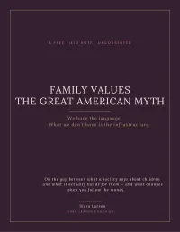 Family Values – PDF Download