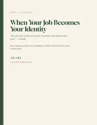 When Your Job Becomes Your Identity – PDF Download