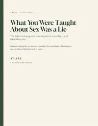 What You Were Taught About Sex Was a Lie – PDF Download