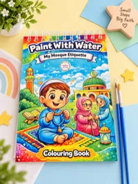 Paint With Water – My Mosque Etiquette Colouring Book – Image 1