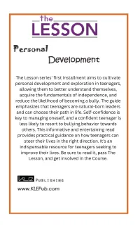 The Lesson: Personal Development – Image 2