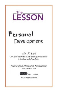 The Lesson: Personal Development – Image 1