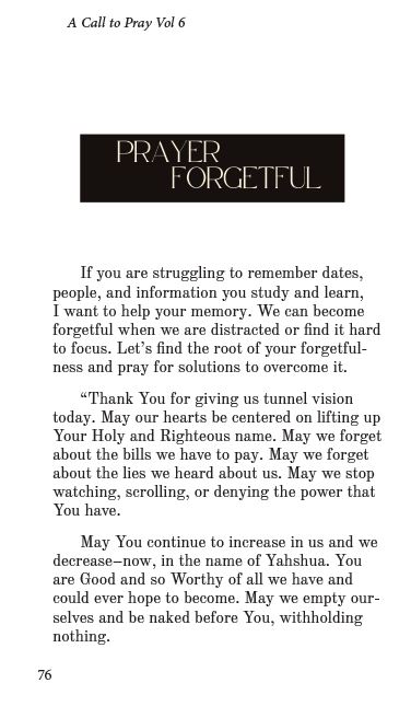 A Call to Pray Vol 6 – Image 8