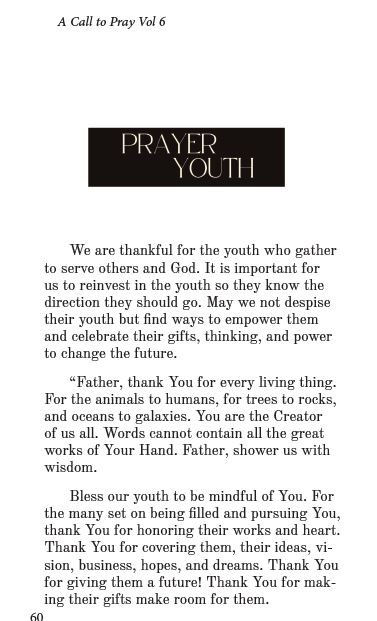 A Call to Pray Vol 6 – Image 3