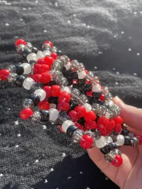 Red Glittery Mandala Cuff – Image 2