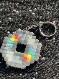 Perler Bead CD Keychain – Image 2