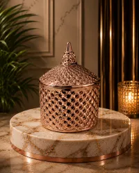 Luxury Jar Decorative Candle Collection – Glamour Ross - Rose Gold