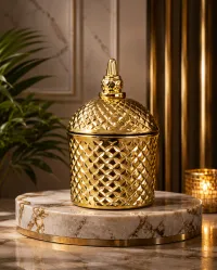 Luxury Jar Decorative Candle Collection – Midnight Gold 