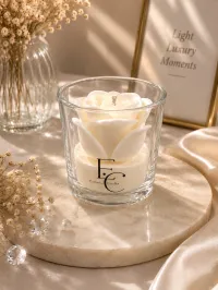 Rose Luxe Candle – Pearl Rose Luxe Candle