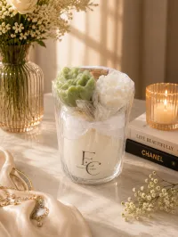 Pearl Blossom Candle – Image 1