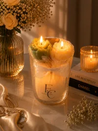 Pearl Blossom Candle – Image 2